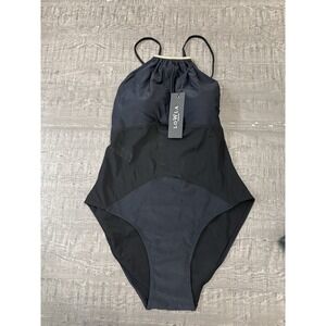 L.O.W.L.A Black Shapewear‎ Bodysuit XXL Colombian Sheer Mesh Removable Pads NWT